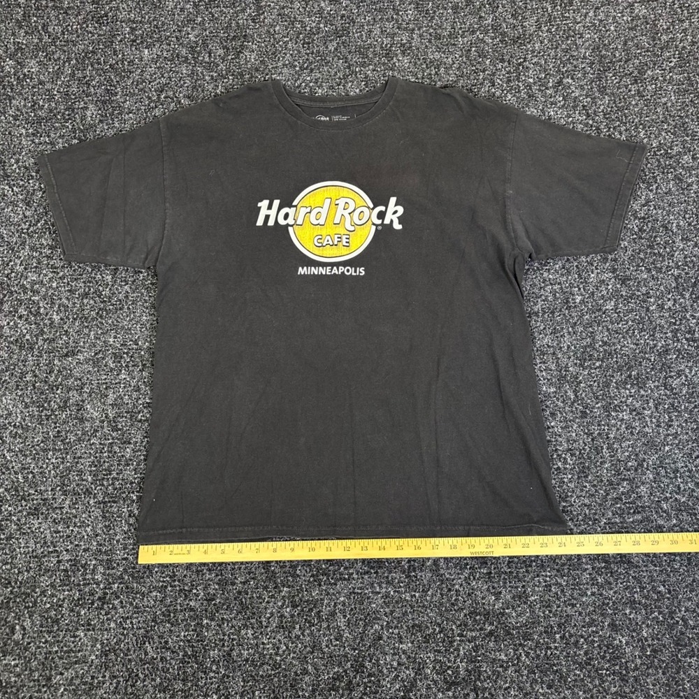 Hard Rock Cafe Minneapolis T-Shirt Mens XL Black Cotton Graphic Tee Twin Cities - Picture 5 of 5